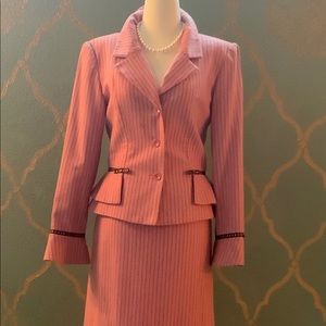 Sara Campbell flirty wool suit